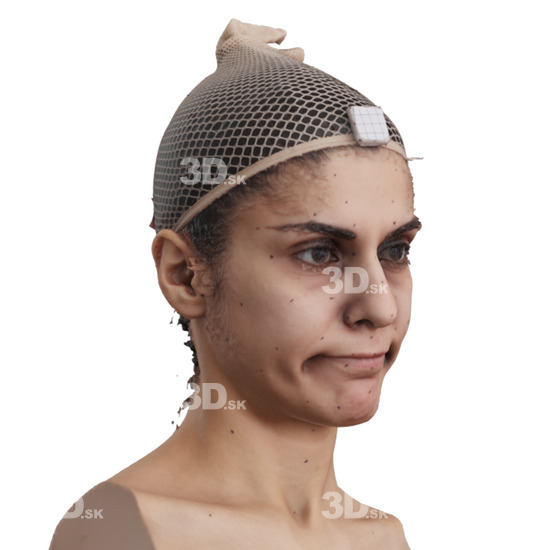 Head Woman 3D Phonemes And Emotions Arab