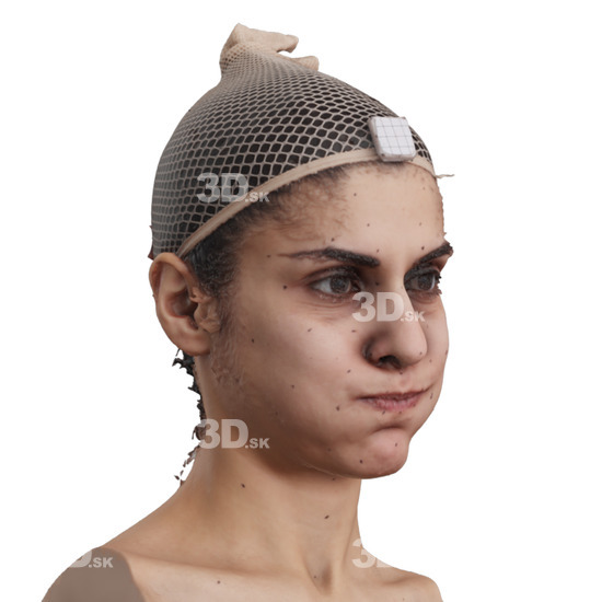 Head Woman 3D Phonemes And Emotions Arab