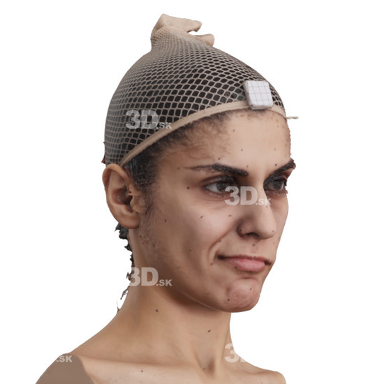 Head Woman 3D Phonemes And Emotions Arab