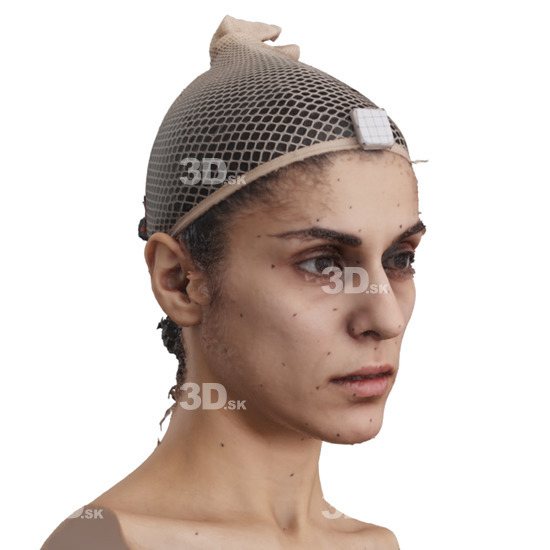 Head Woman 3D Phonemes And Emotions Arab