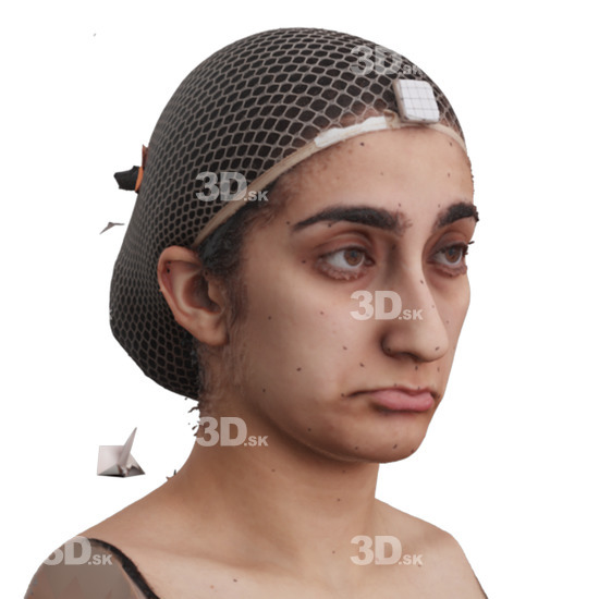 Head Woman 3D Phonemes And Emotions Arab