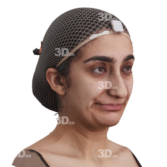 Head Woman 3D Phonemes And Emotions Arab