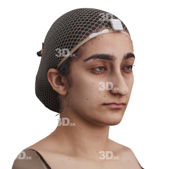 Head Woman 3D Phonemes And Emotions Arab