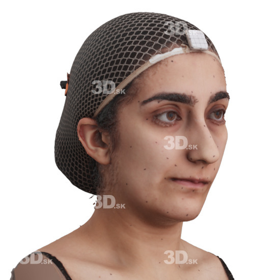 Head Woman 3D Phonemes And Emotions Arab