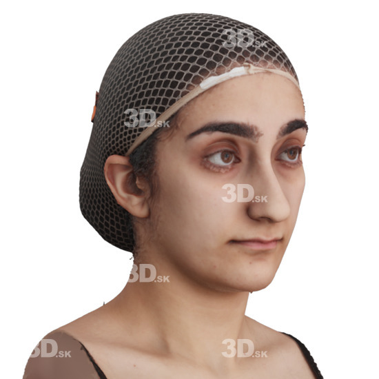 Head Woman 3D Phonemes And Emotions Arab