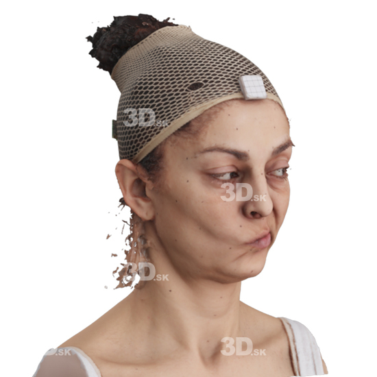 Head Woman 3D Phonemes And Emotions Arab