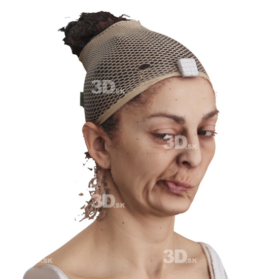 Head Woman 3D Phonemes And Emotions Arab