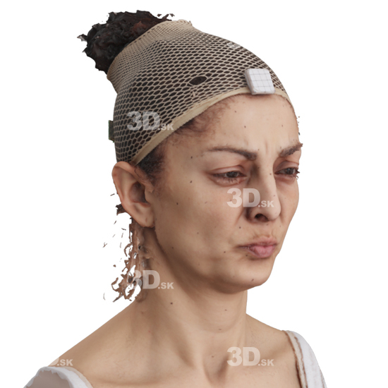 Head Woman 3D Phonemes And Emotions Arab