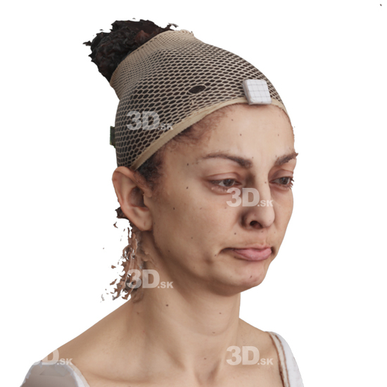 Head Woman 3D Phonemes And Emotions Arab