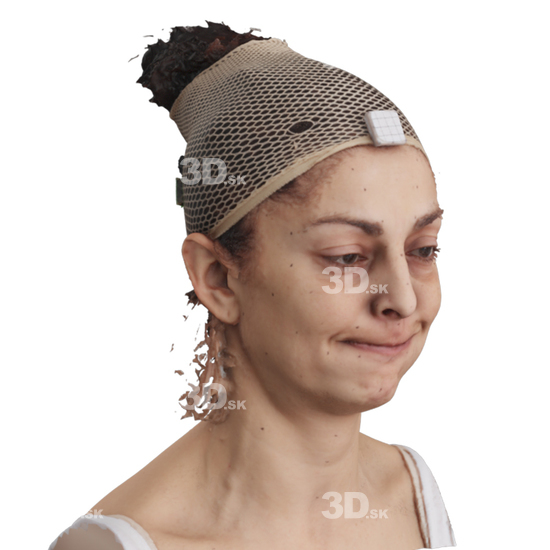 Head Woman 3D Phonemes And Emotions Arab