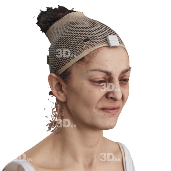 Head Woman 3D Phonemes And Emotions Arab