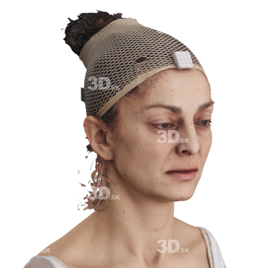 Head Woman 3D Phonemes And Emotions Arab