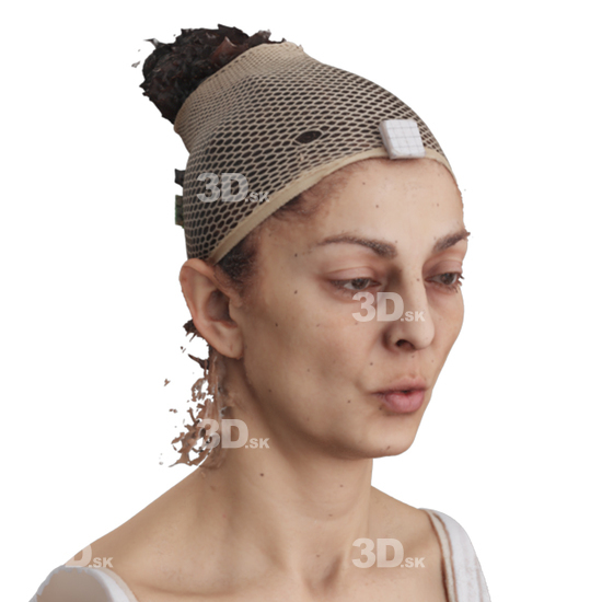 Head Woman 3D Phonemes And Emotions Arab