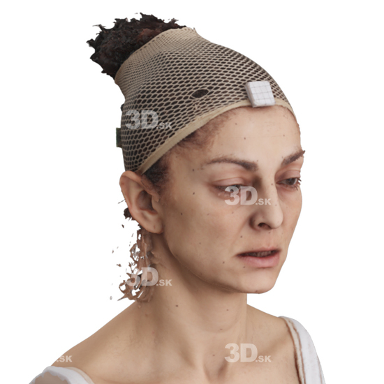 Head Woman 3D Phonemes And Emotions Arab