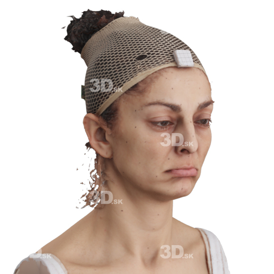 Head Woman 3D Phonemes And Emotions Arab