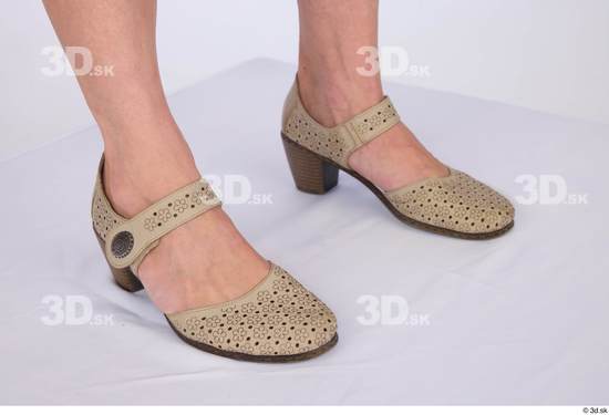 Foot Woman White Casual Shoes Athletic Studio photo references