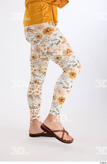 Leg Woman White Casual Athletic Leggings Studio photo references