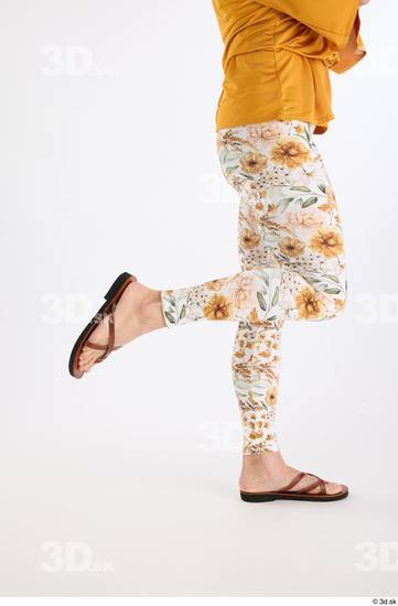 Leg Woman White Casual Athletic Leggings Studio photo references