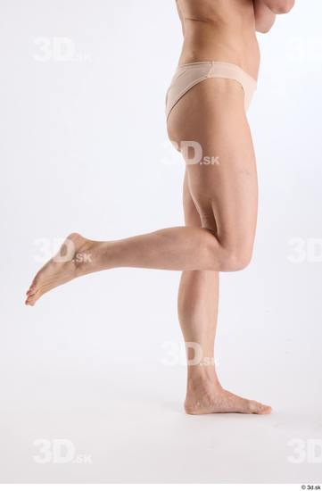 Leg Woman White Underwear Athletic Studio photo references