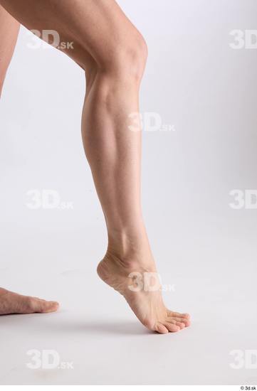 Calf Woman White Nude Athletic Studio photo references