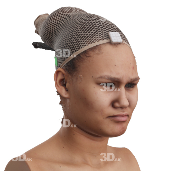 Head Woman 3D Phonemes And Emotions Arab