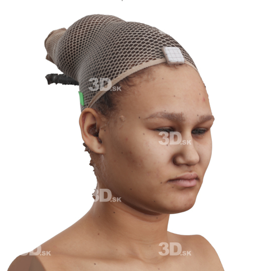 Head Woman 3D Phonemes And Emotions Arab