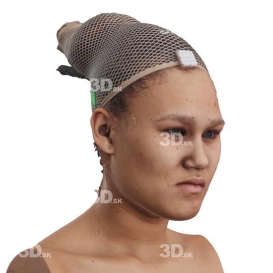 Head Woman 3D Phonemes And Emotions Arab