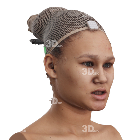 Head Woman 3D Phonemes And Emotions Arab