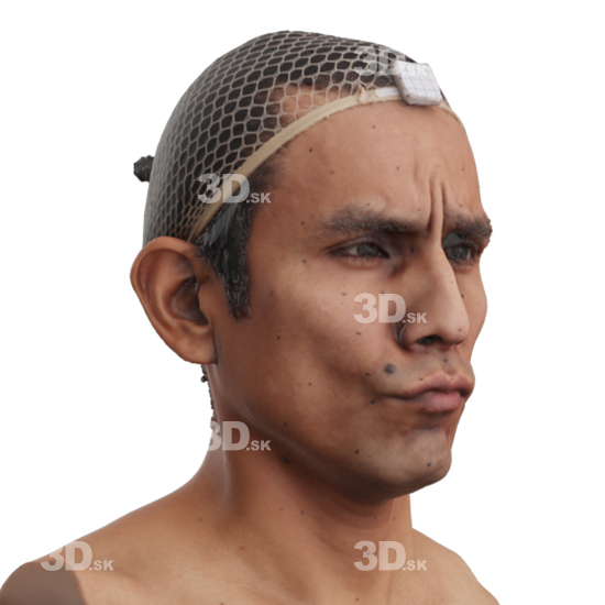 Head Man 3D Phonemes And Emotions Hispanic