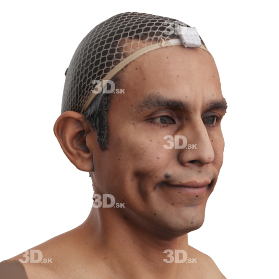 Head Man 3D Phonemes And Emotions Hispanic