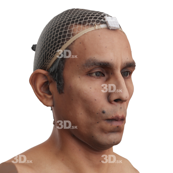 Head Man 3D Phonemes And Emotions Hispanic