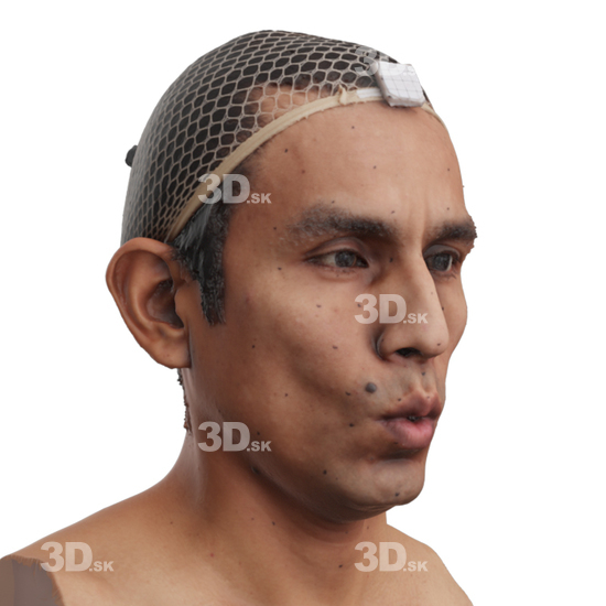 Head Man 3D Phonemes And Emotions Hispanic