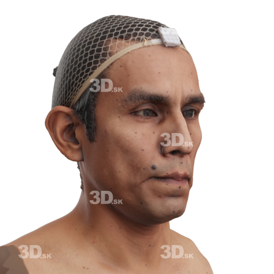 Head Man 3D Phonemes And Emotions Hispanic