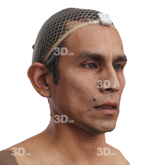 Head Man 3D Phonemes And Emotions Hispanic