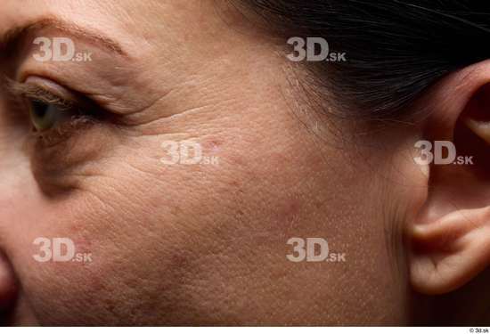 Face Woman White Slim Face Skin Textures