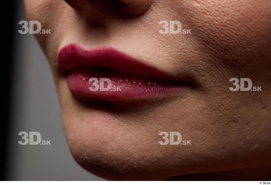 Face Woman White Slim Face Skin Textures