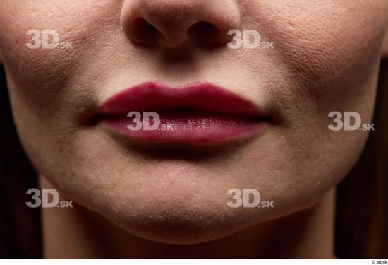 Face Woman White Slim Face Skin Textures