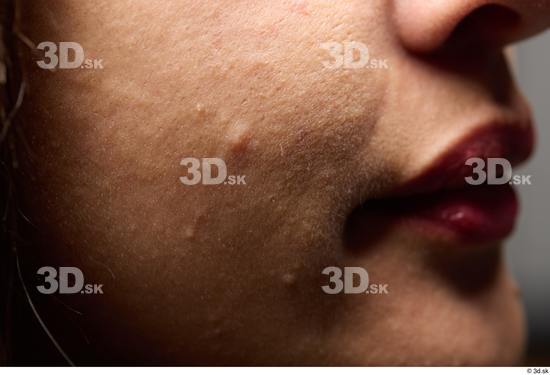 Face Woman Slim Face Skin Textures Hispanic