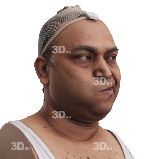 Head Man Chubby 3D Phonemes And Emotions Indian