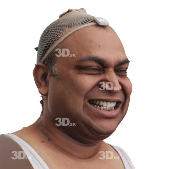 Head Man Chubby 3D Phonemes And Emotions Indian