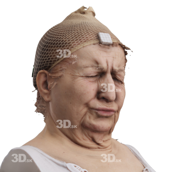 and more Head Woman 3D Phonemes And Emotions Arab