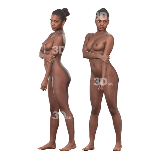 Whole Body Woman 3D Cleaned Bodies Hispanic