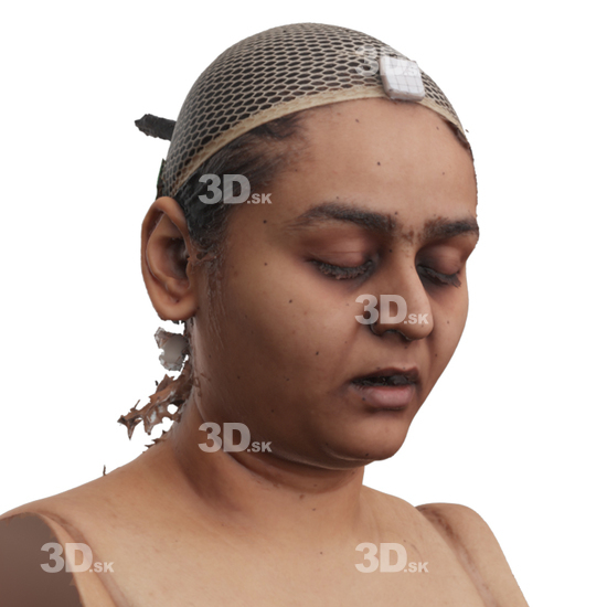 Head Woman 3D Phonemes And Emotions Indian