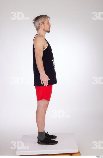 Man White Athletic Studio photo references