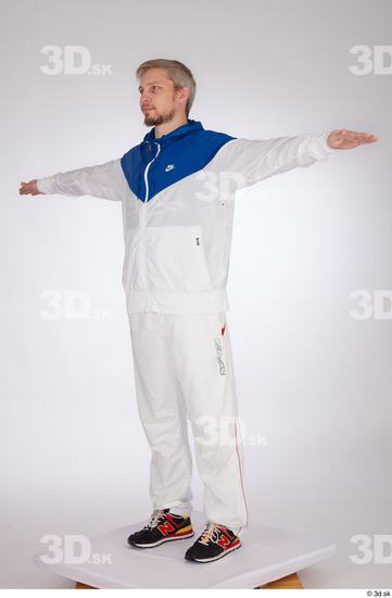 Man White Athletic Studio photo references