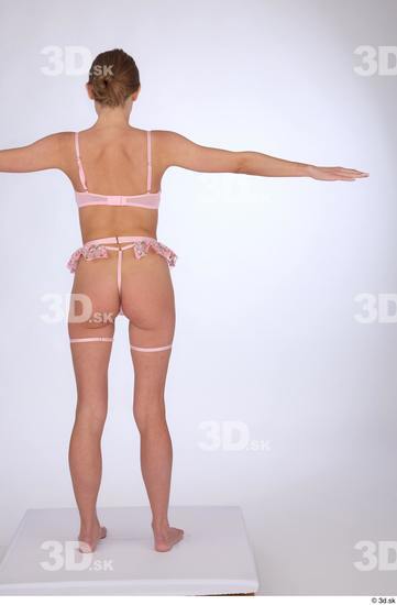 Whole Body Woman Underwear Slim Standing Studio photo references