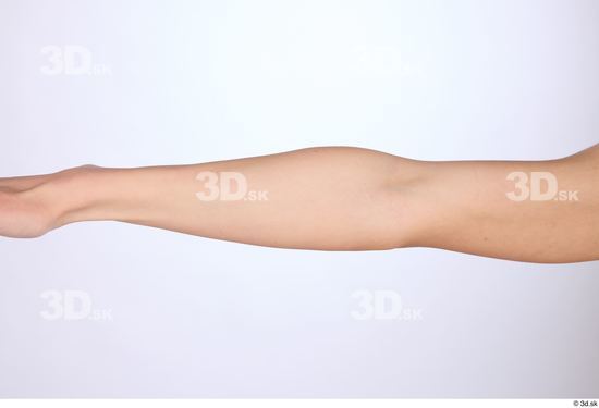 Forearm Woman Slim Studio photo references