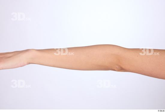 Forearm Woman Slim Studio photo references