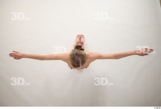 Whole Body Woman Nude Slim Kneeling Top Studio photo references