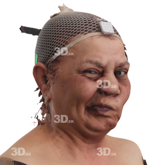 Head Woman 3D Phonemes And Emotions Indian